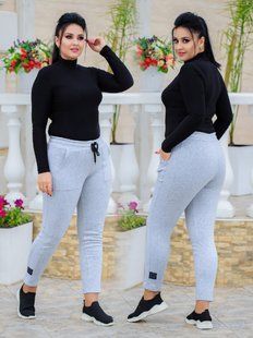 Спортивні штани жіночі на флісі (Арт. KL378/N/Gray)