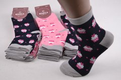 Шкарпетки жіночі з малюнком ХЛОПОК (Арт. ME42107) | 12 пар