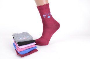 Жіночі шкарпетки з малюнком (B390) | 12 пар