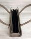 Жіноча сумка Бочонок кавового кольору зі вставкою кавова рептилія (нікель) (Арт. 31615) | 1 шт.