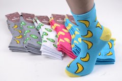 Шкарпетки жіночі з малюнком ХЛОПОК (Арт. ME42115) | 12 пар