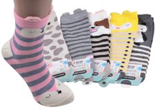 Жіночі шкарпетки "Вушка" COTTON (SL9385/1) | 12 пар