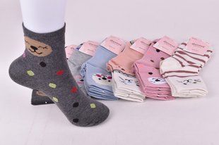 Носки детские на девочку "Фенна" ХЛОПОК (Арт. FEC3722-2/20-25) | 12 пар