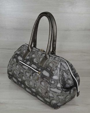 Класична жіноча сумка Олівія сіра змія (Арт. 31905) | 1 шт.