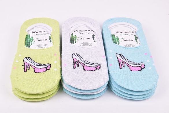 Шкарпетки-сліди жіночі "Житомир" ХЛОПОК (Арт. OAM271) | 12 пар