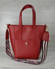 Молодіжна жіноча сумка Мілана з Яскравим ременем червоного кольору (Арт. 54902) | 1 шт.