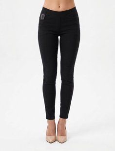 Джеггинсы женские с карманами (SL3001-2/Black/L-XL) | 1 шт.