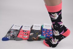Жіночі шкарпетки з малюнком "Cotton" (Арт. NC5630/35-38) | 5 пар