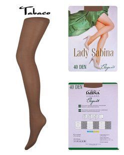 Колготки Lady Sabina 40 den Elegant Tabaco р.2 (LS40El) | 5 штук.