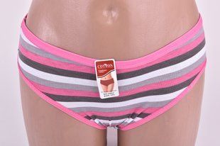 Трусы женские в полоску COTTON (Арт. LO6063) | 24 шт.