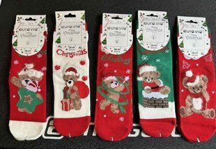 Шкарпетки жіночі Merry Christmas "AURA" COTTON (Арт. SN2226) | 30 пар
