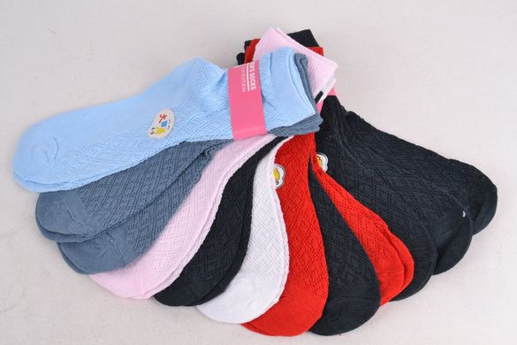 Дитячі шкарпетки сітка на дівчинку р.28-31 (Арт.D353/1) | 12 пар