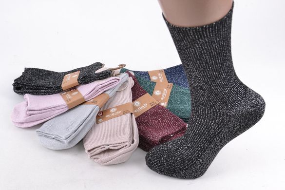 Жіночі шкарпетки з люрексом "Cotton" (Арт. NPX33/35-38) | 5 пар