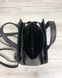 Молодежный каркасный сумка-рюкзак черного цвета со вставкой блеск (Арт. 44802) | 1 шт.