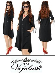 Женское платье-рубашка (Арт. KL116/Black)