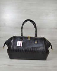 Классическая женская сумка Оливия черный крокодил (Арт. 31903) | 1 шт.