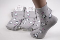 Шкарпетки жіночі з малюнком ХЛОПОК (Арт. ME42105) | 12 пар