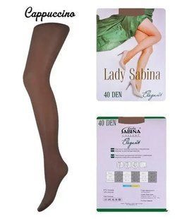 Колготки Lady Sabina 40 den Classic Cappuccino р.4 (LS40Cl) | 5 шт.