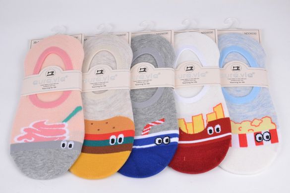 Жіночі Шкарпетки-Сліди "AURA" Cotton (Арт. NDD6030) | 30 пар