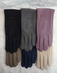 Перчатки женские "пальто на плюше" Сенсор (Арт. GND259) | 12 шт.