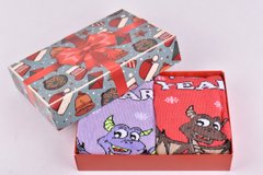 Шкарпетки жіночі в подарунковій упаковці МАХРА бавовна (Арт. Y113) | 2 пари