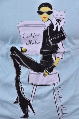 Жіноча футболка з малюнком "Cotton" (Арт. WJ06/9) | 4 шт.