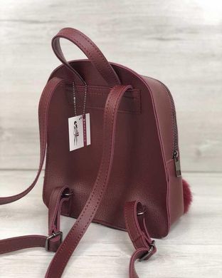 Молодежный рюкзак Бонни с пушком бордового цвета (Арт. 44407) | 1 шт.