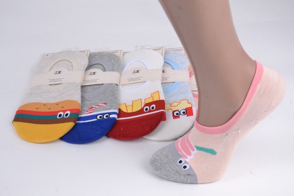 Жіночі Шкарпетки-Сліди "AURA" Cotton (Арт. NDD6030/35-38) | 5 пар