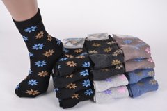 Жіночі теплі шкарпетки бавовна р.36-40 (PT051) | 12 шт.