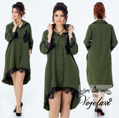 Женское Платье-Рубашка (Арт. KL075/Green)