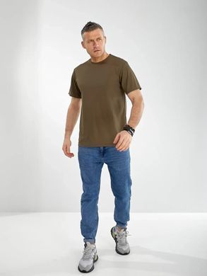 Футболка чоловіча однотонна CoolMax (Арт. SK006/Khaki/3XL) | 1 шт.