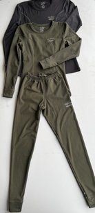 Женский термокомплект белья ( Арт. SA2002/Black) 4 шт.
