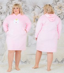 Сукня-худі жіноча Батал (Арт. KL387/B/Pink)