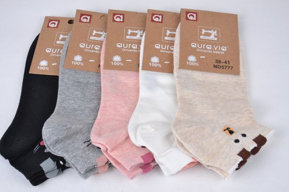 Шкарпетки жіночі "AURA" Cotton (Арт. ND5777/35-38) | 5 пар