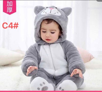 Кигуруми пижама 3D для малышей (Арт. C4) | 6 шт.