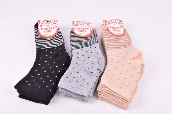 Шкарпетки жіночі Бавовняні (Арт. ME32007) | 12 пар