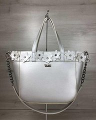 Женская сумка Дарина серебряного цвета (никель) (Арт. 55511) | 1 шт.