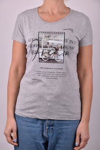 Футболка женская с рисунком "Cotton" (Арт. AR040/2) | 4 шт.