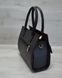 Каркасная женская сумка с накладным карманом лаковый черный (Арт. 31005) | 1 шт.
