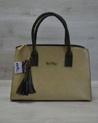 Молодіжна жіноча сумка Пензлик оливковий гладкий (Арт. 52021) | 1 шт.
