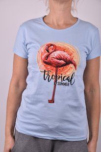 Футболка женская с рисунком "Cotton" (Арт. AR034/2) | 4 шт.