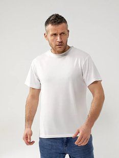 Футболка мужская однотонная CoolMax (Арт. SK006/White/XL) | 1 шт.