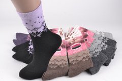 Жіночі вовняні шкарпетки з візерунком (арт. TKB7210-3) | 12 пар