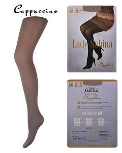 Колготки Lady Sabina 60 den microfibra Cappuccino р.5 (LS60MF) | 5 шт.