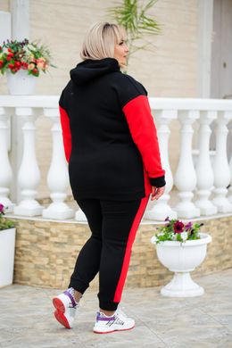 Спортивний костюм жіночий на флісі Батал (Арт. KL368/B/Red)