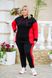 Спортивний костюм жіночий на флісі Батал (Арт. KL368/B/Red)