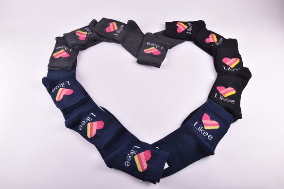 Шкарпетки жіночі з малюнком COTTON (Арт. Y406) | 12 пар
