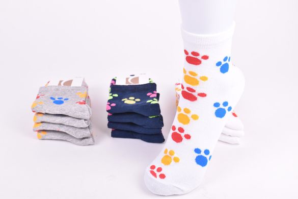 Шкарпетки жіночі з малюнком ХЛОПОК (Арт. Y428) | 12 пар
